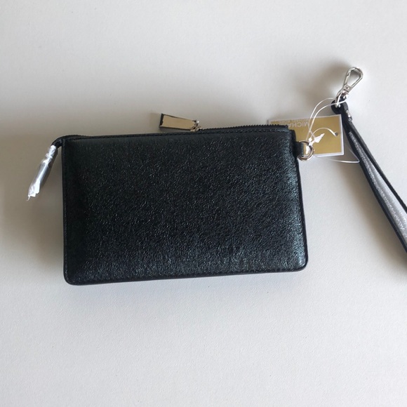 Vintage Metallic Black Michael Kors wristlet - Picture 10 of 15